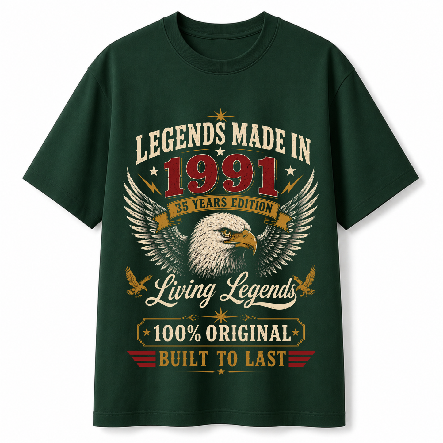 Legends Made In 1991 Limited Edition T-Shirt | 35th Birthday | Living Legends