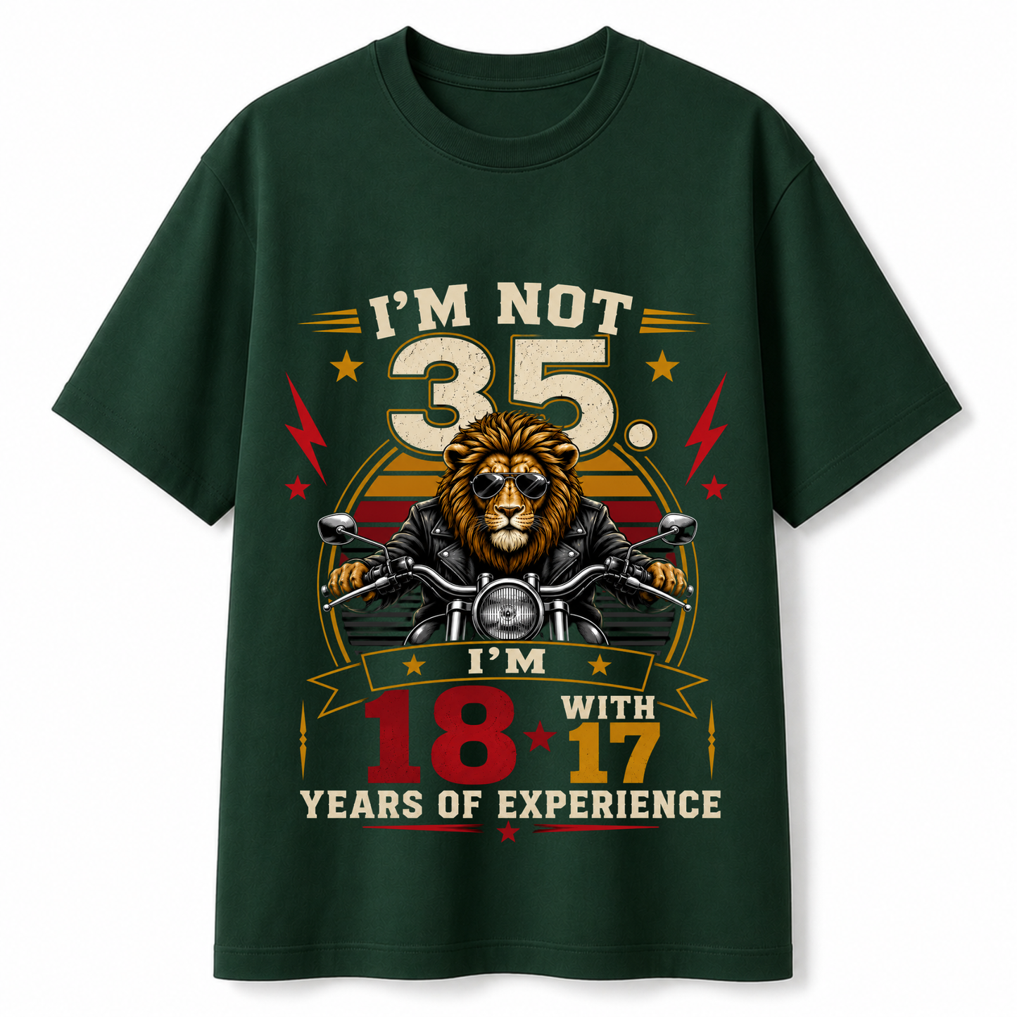 I'm Not 35 I'm 18 With 17 Years Experience | 35th Birthday T-Shirt
