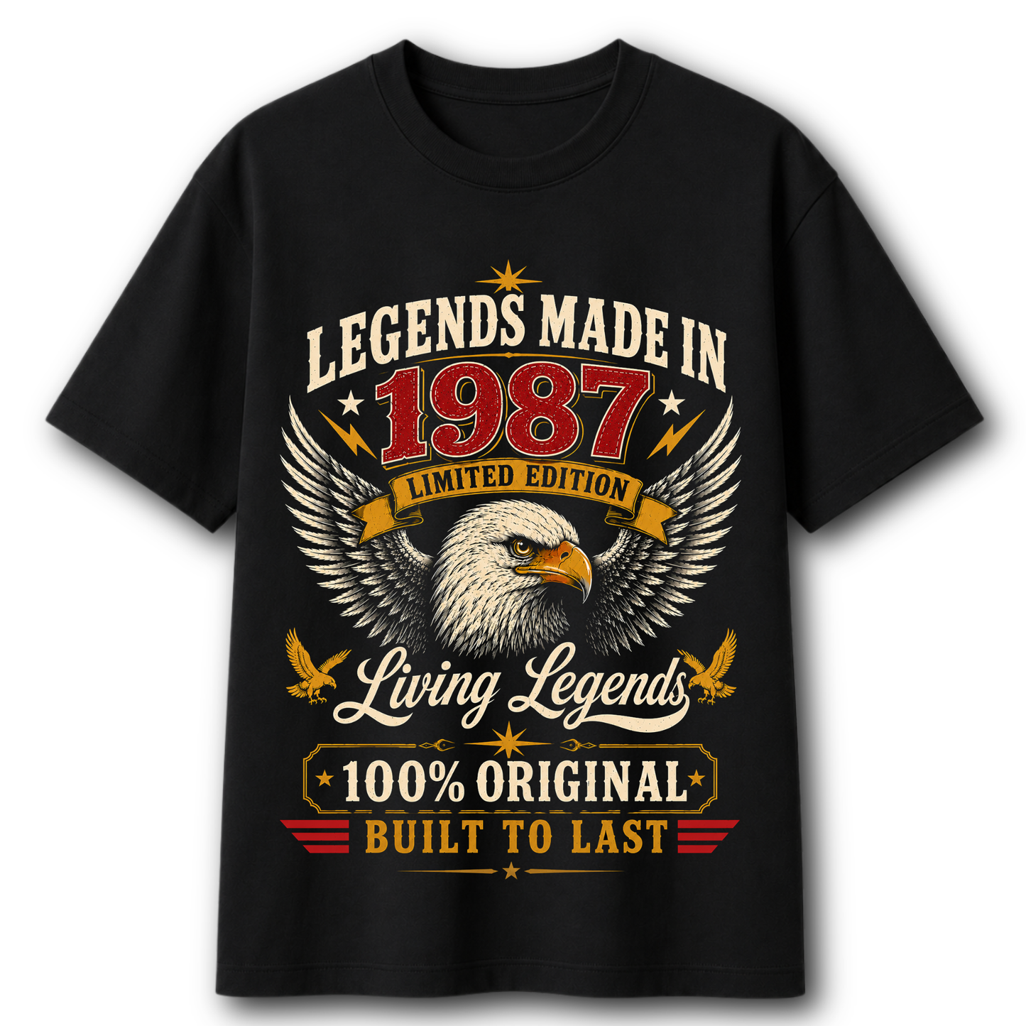 Legends Made In 1987 Limited Edition T-Shirt | 39th Birthday | Living Legends