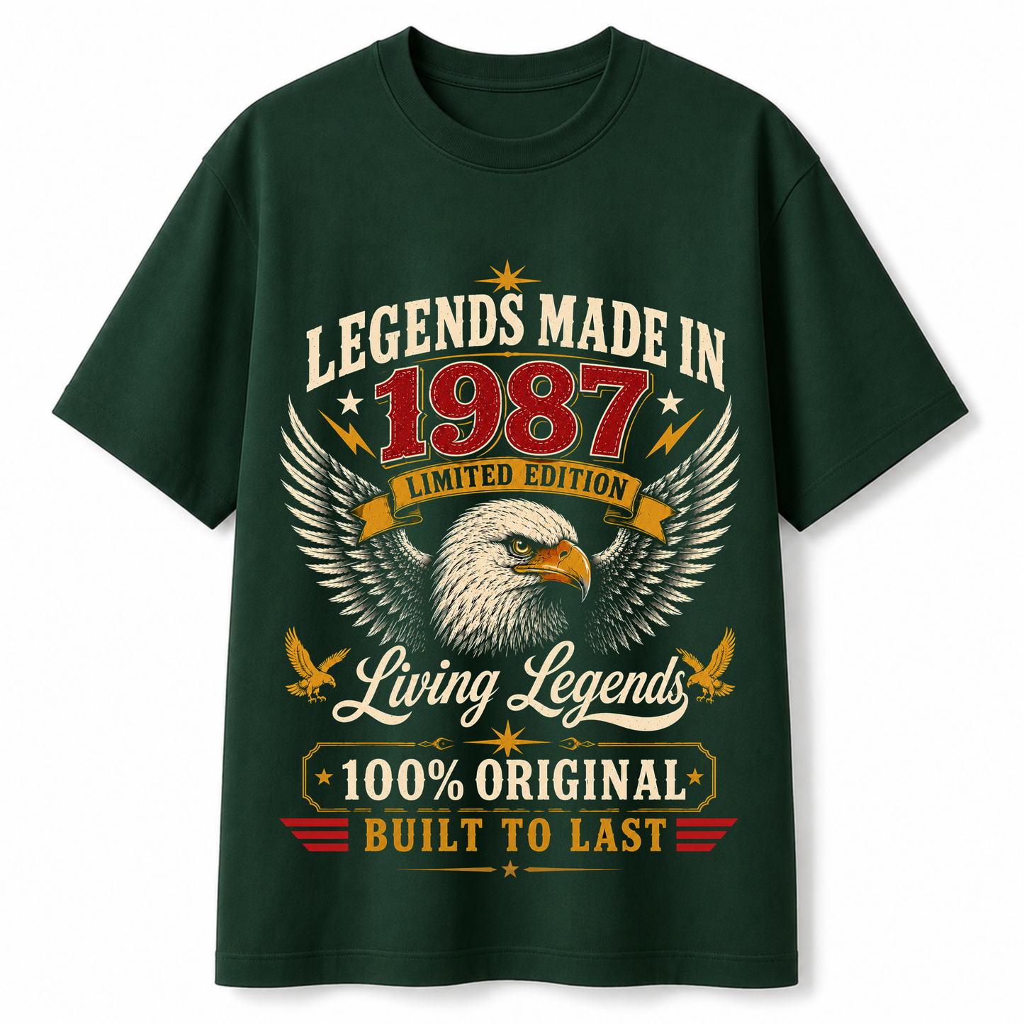 Legends Made In 1987 Limited Edition T-Shirt | 39th Birthday | Living Legends