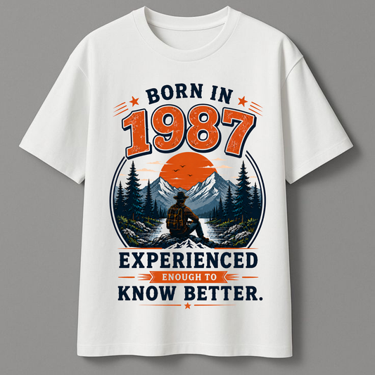 Born In 1987 Vintage Birthday T-Shirt | 39th Birthday Gift Tee | Living Legends