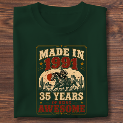 Made In Vintage Tee · Years Of Being Awesome | 1971-1991