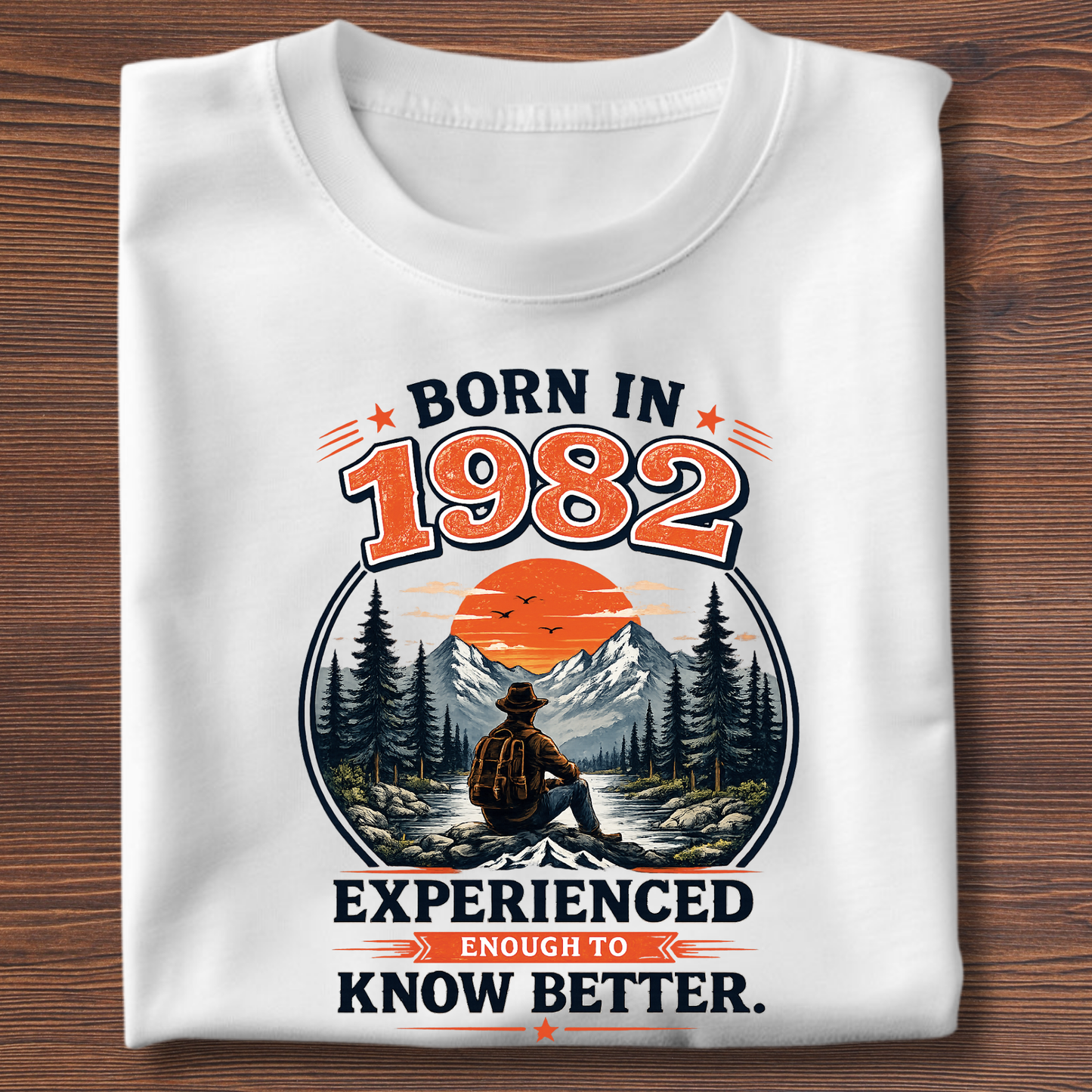 Born In Vintage Birthday T-Shirt | Years 1971-1991