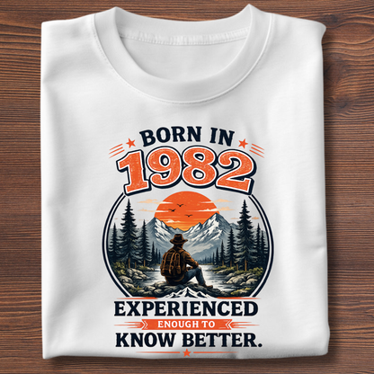 Born In Vintage Birthday T-Shirt | Years 1971-1991