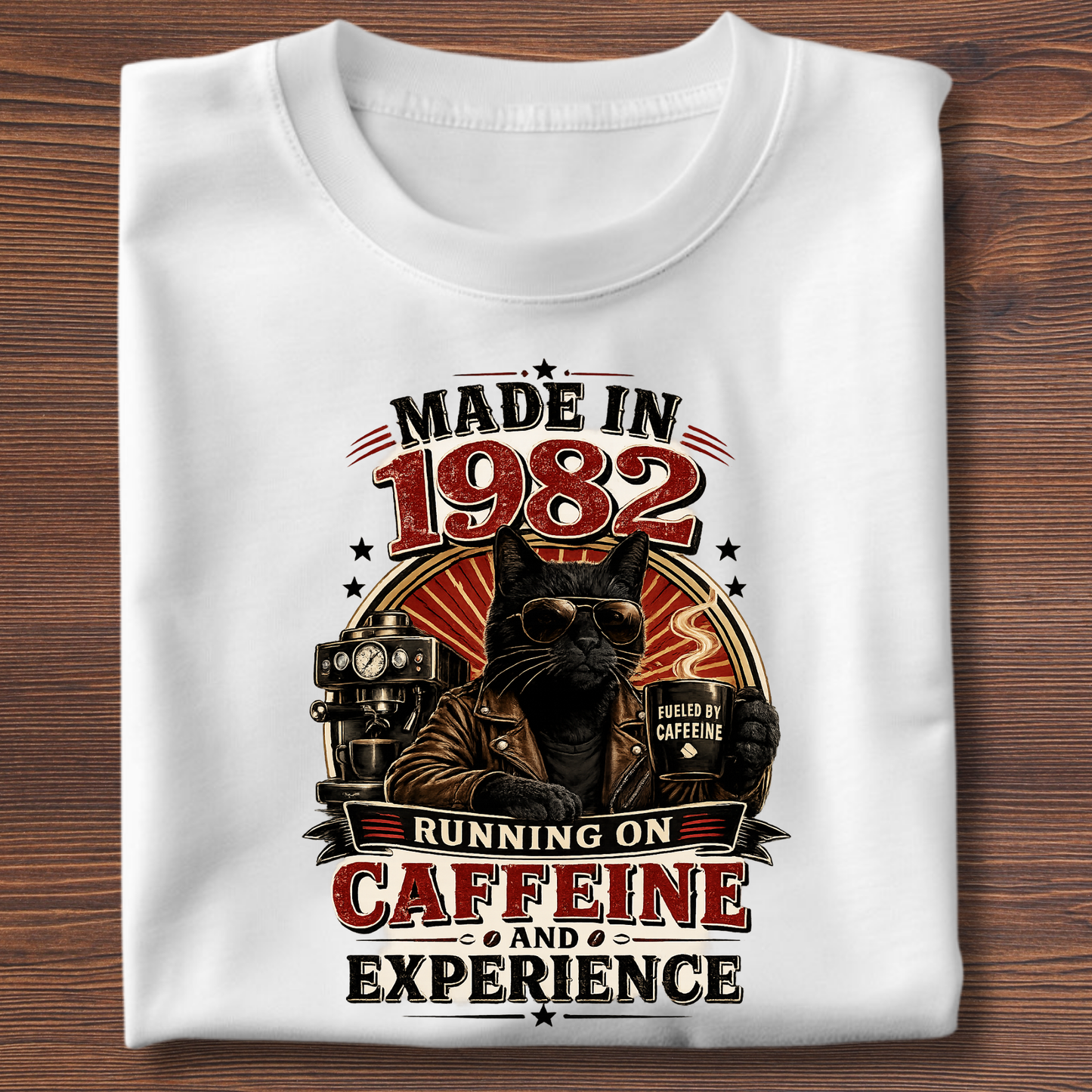 Running On Caffeine & Experience Tee · 1971-1991