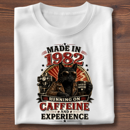 Running On Caffeine & Experience Tee · 1971-1991