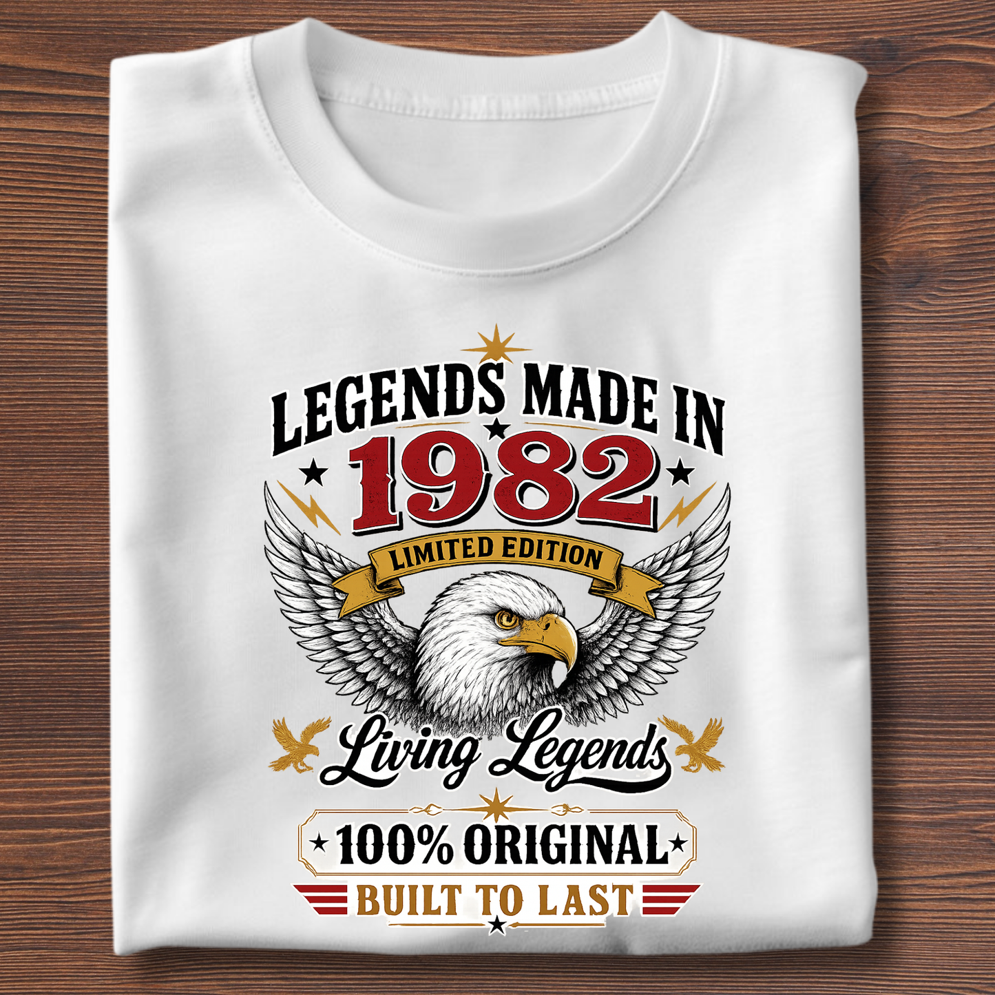 Legends Made In  Limited Edition Birthday Tee 1971-1991