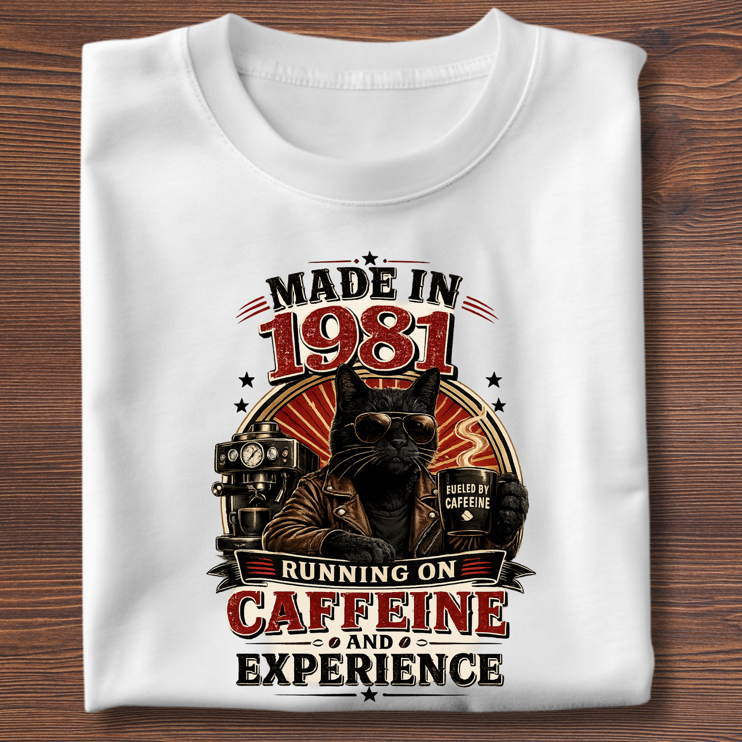 Running On Caffeine & Experience Tee · 1971-1991