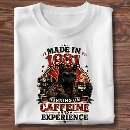 Running On Caffeine & Experience Tee · 1971-1991