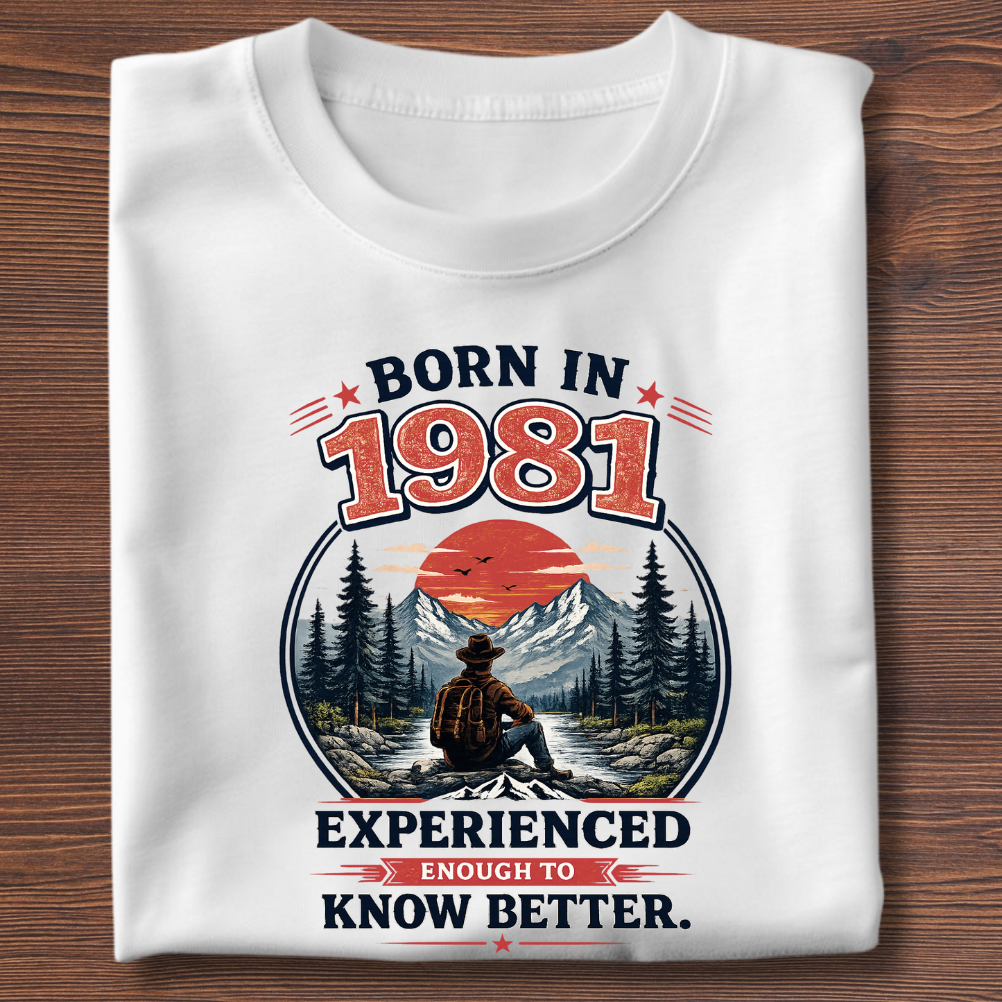 Born In Vintage Birthday T-Shirt | Years 1971-1991