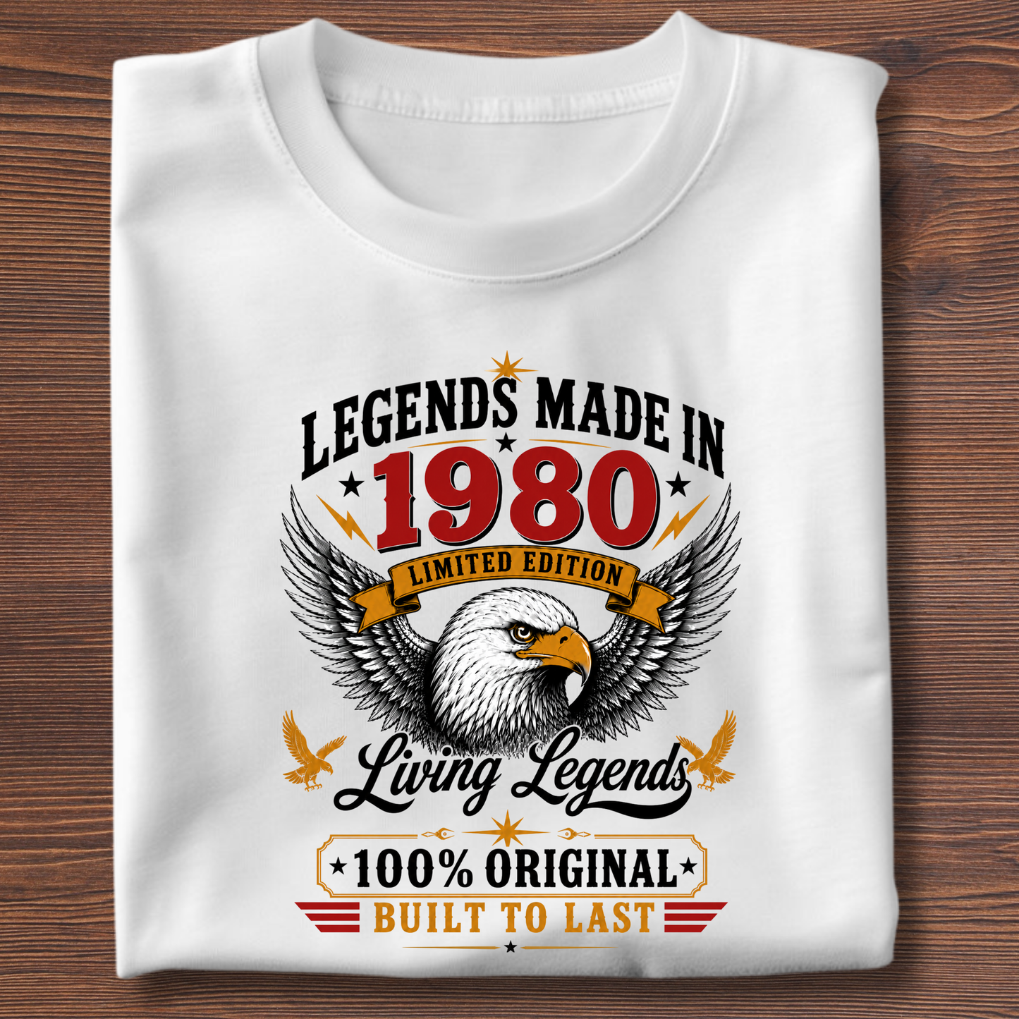 Legends Made In  Limited Edition Birthday Tee 1971-1991
