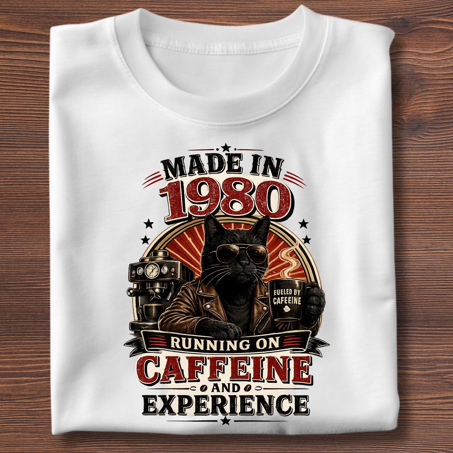 Running On Caffeine & Experience Tee · 1971-1991