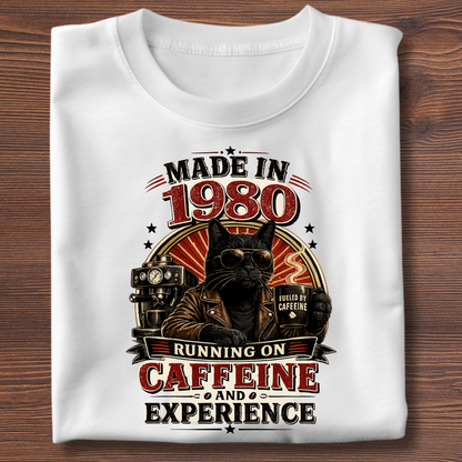 Running On Caffeine & Experience Tee · 1971-1991