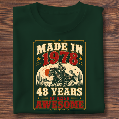 Made In Vintage Tee · Years Of Being Awesome | 1971-1991