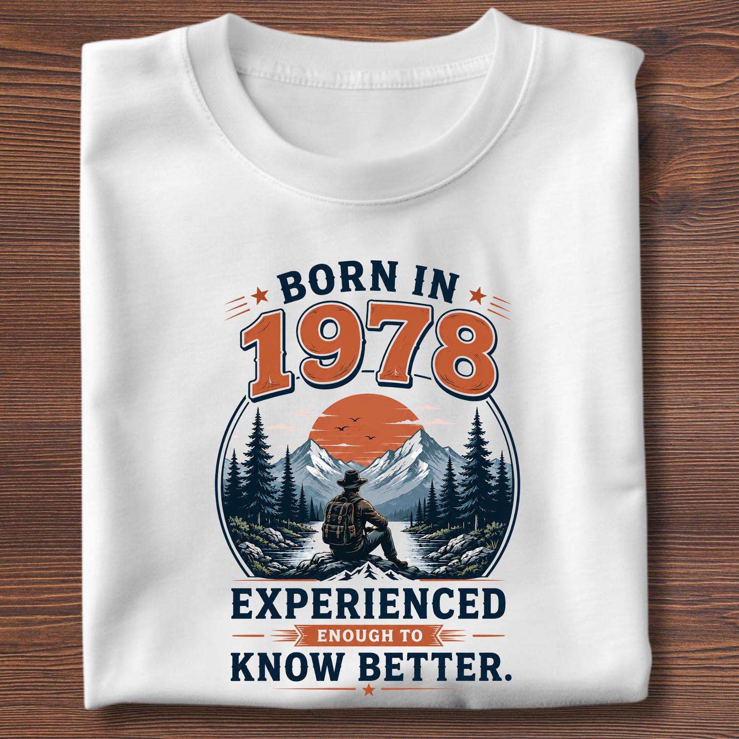 Born In Vintage Birthday T-Shirt | Years 1971-1991