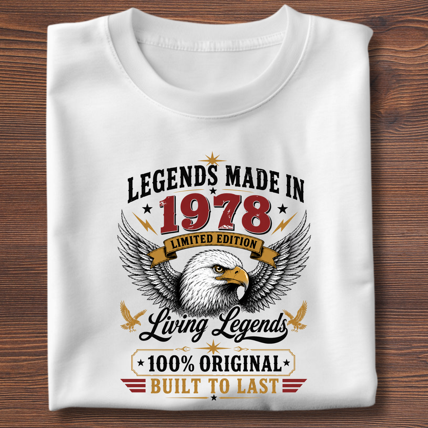 Legends Made In  Limited Edition Birthday Tee 1971-1991