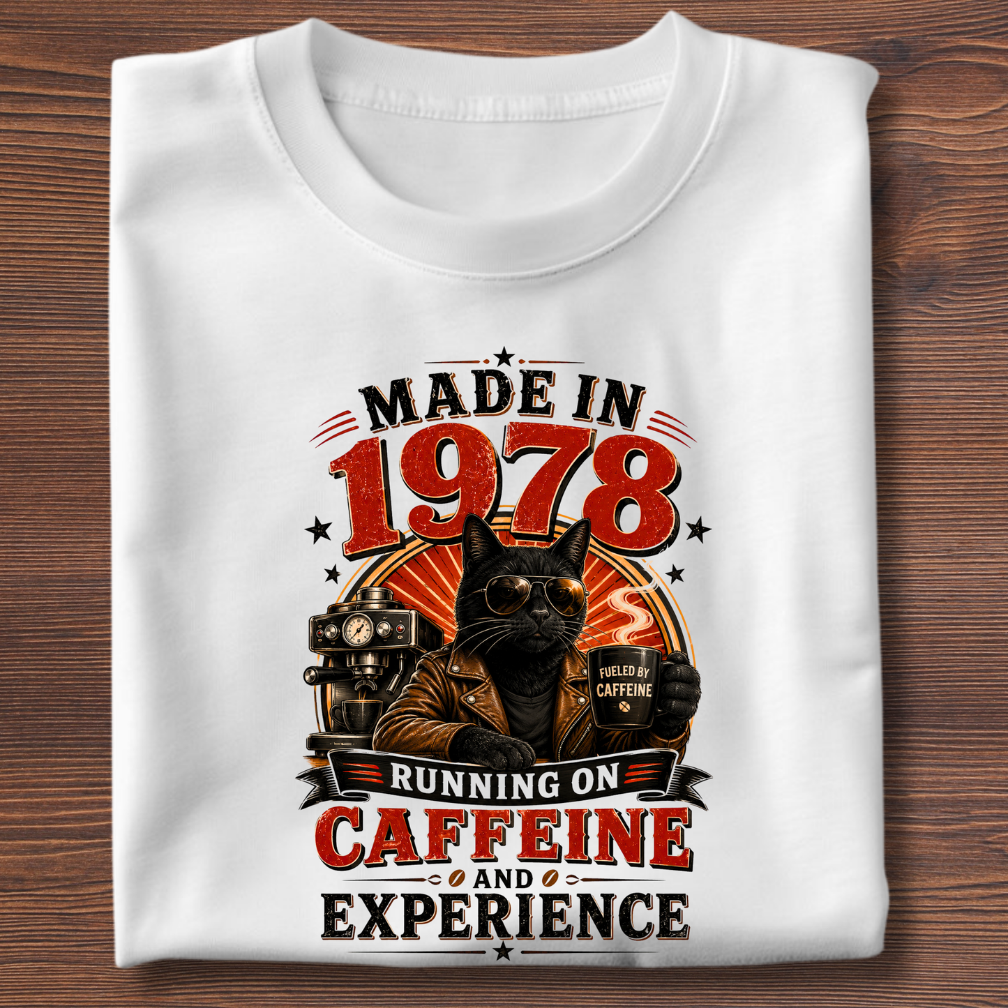 Running On Caffeine & Experience Tee · 1971-1991