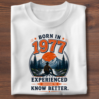 Born In Vintage Birthday T-Shirt | Years 1971-1991