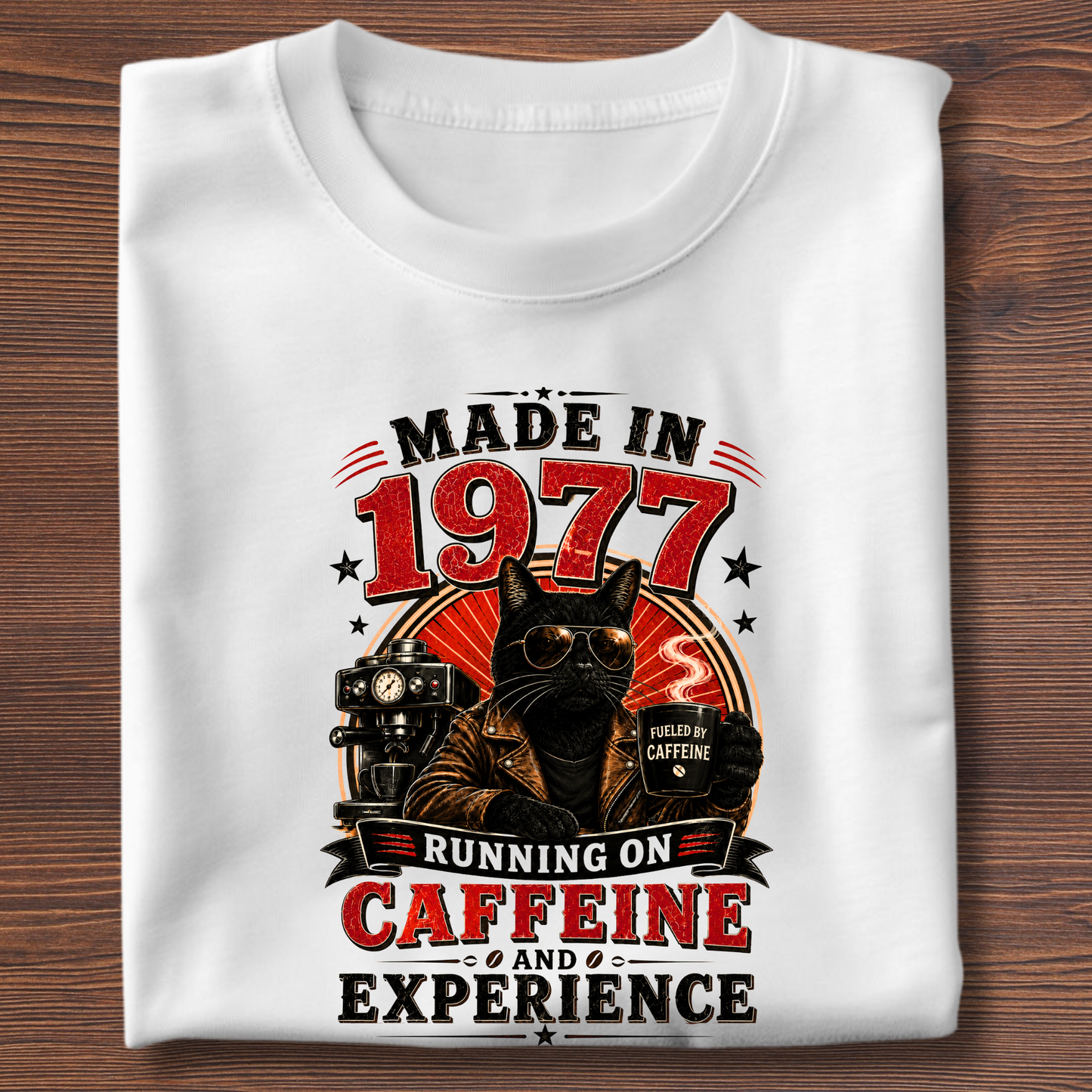 Running On Caffeine & Experience Tee · 1971-1991