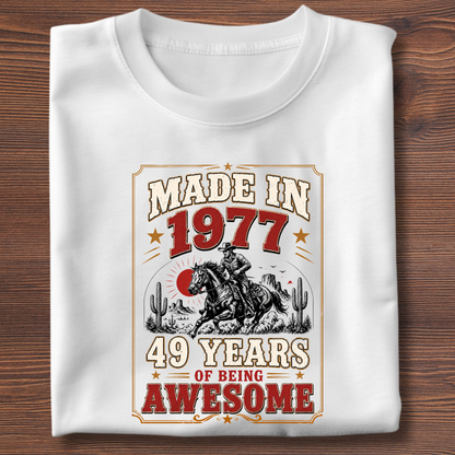 Made In Vintage Tee · Years Of Being Awesome | 1971-1991