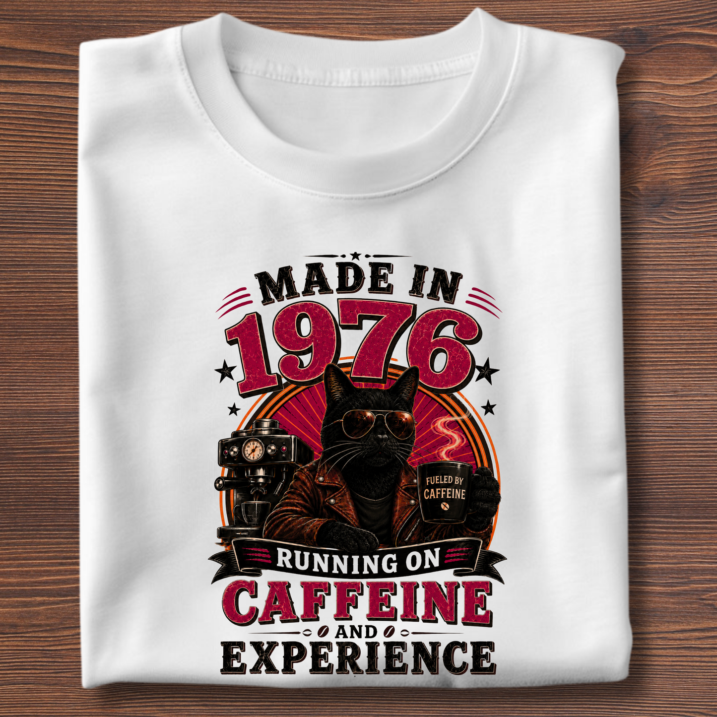 Running On Caffeine & Experience Tee · 1971-1991