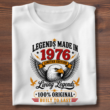 Legends Made In  Limited Edition Birthday Tee 1971-1991