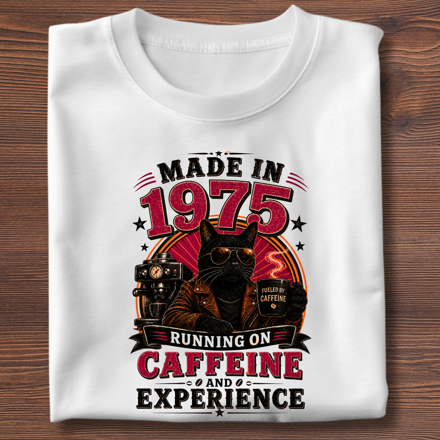 Running On Caffeine & Experience Tee · 1971-1991