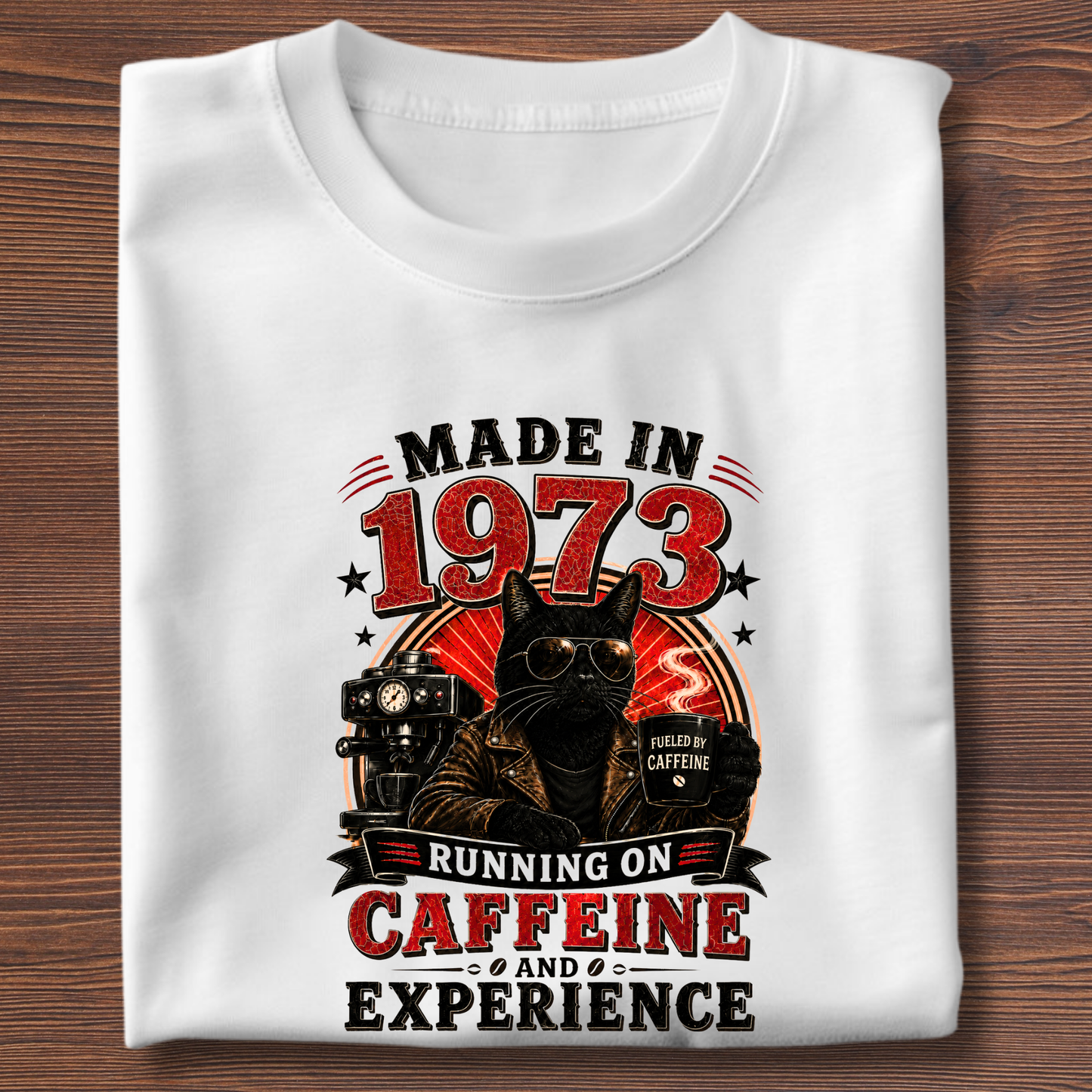 Running On Caffeine & Experience Tee · 1971-1991