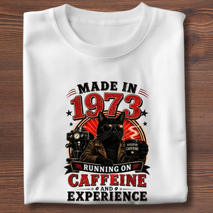 Running On Caffeine & Experience Tee · 1971-1991