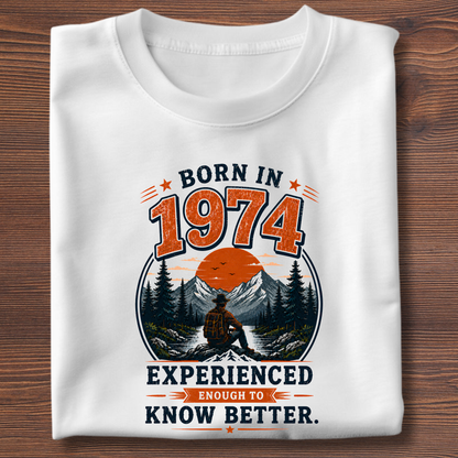 Born In Vintage Birthday T-Shirt | Years 1971-1991