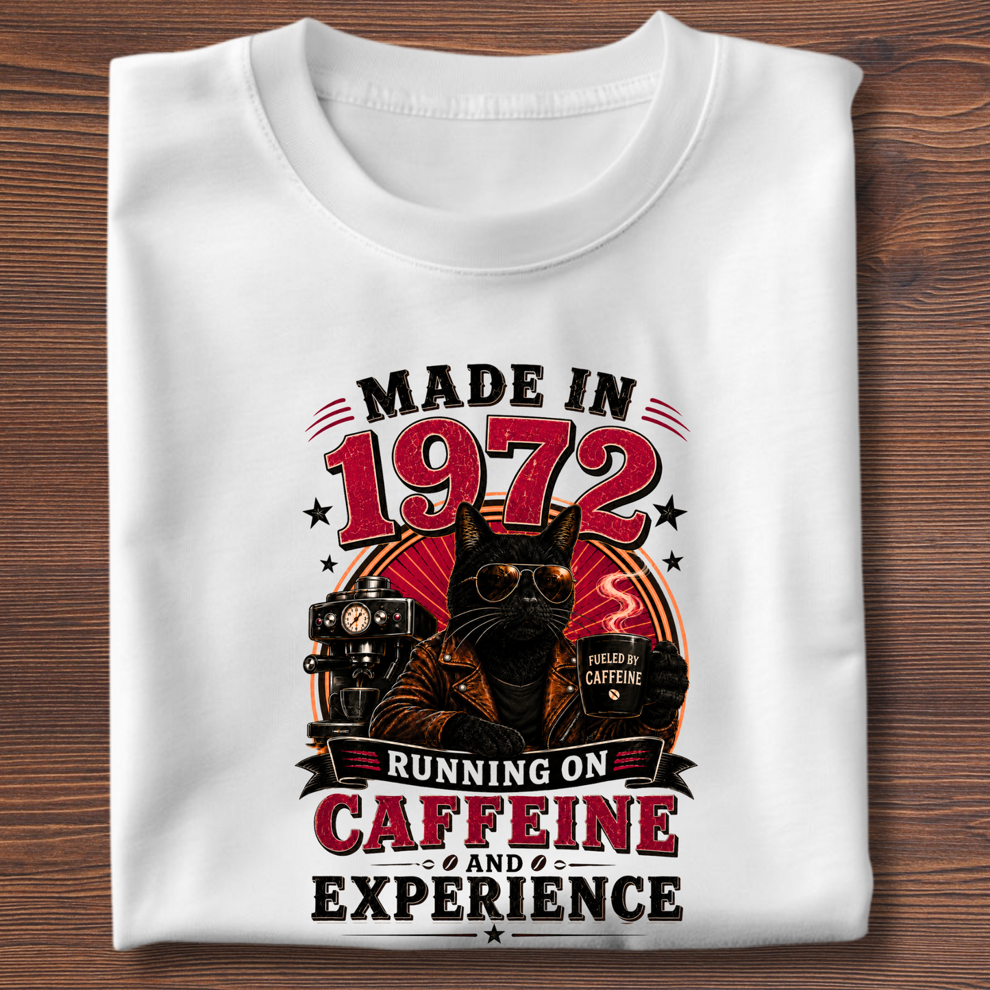 Running On Caffeine & Experience Tee · 1971-1991