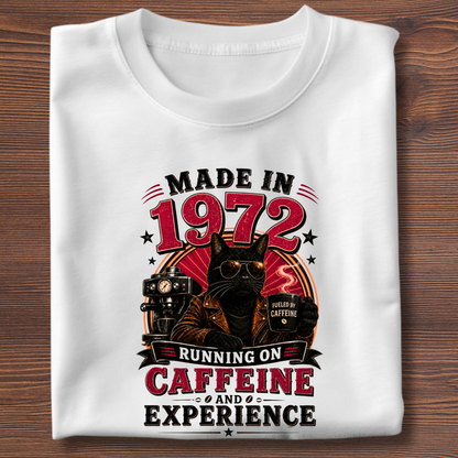 Running On Caffeine & Experience Tee · 1971-1991