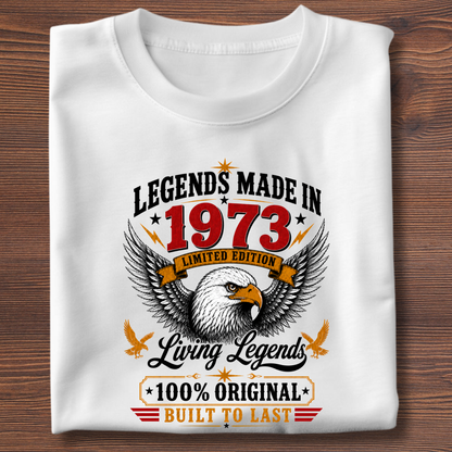 Legends Made In  Limited Edition Birthday Tee 1971-1991