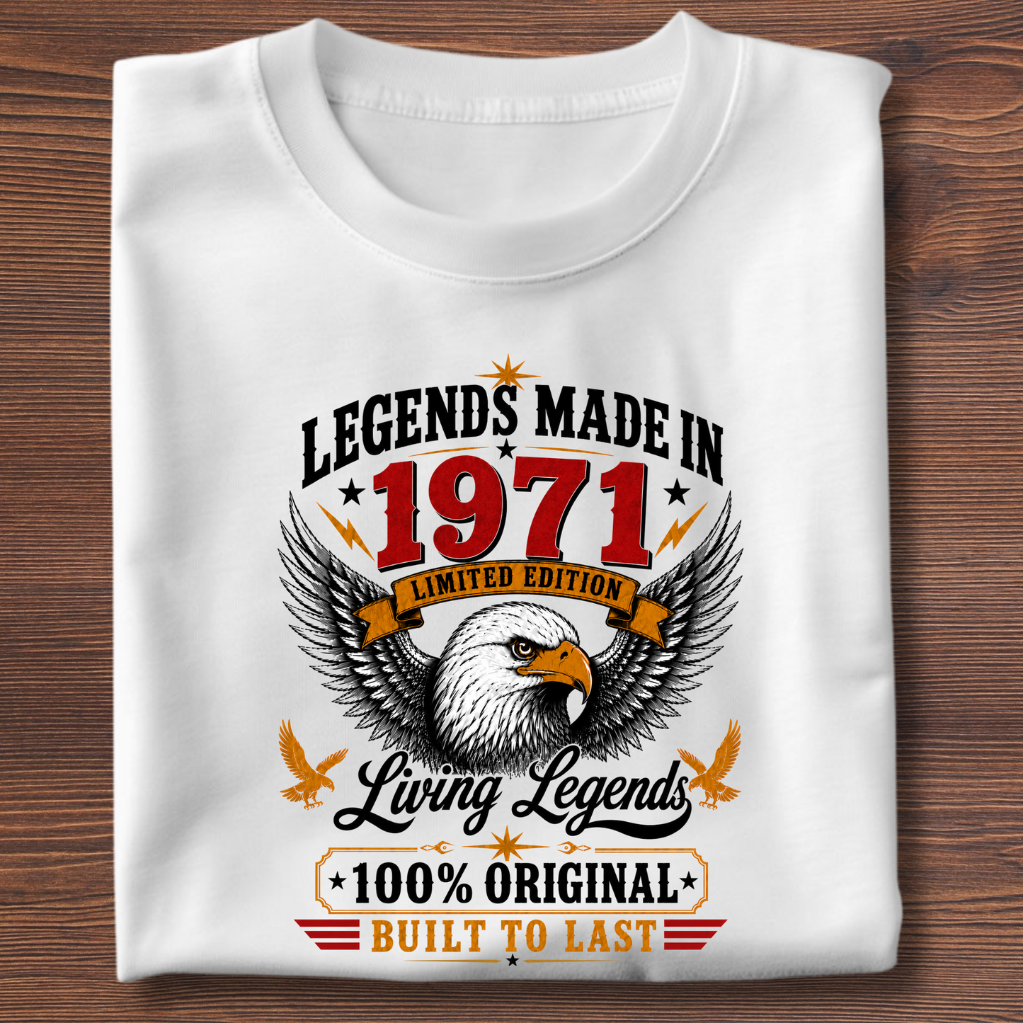 Legends Made In  Limited Edition Birthday Tee 1971-1991