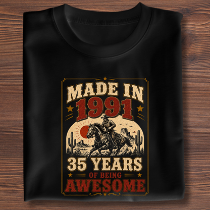 Made In Vintage Tee · Years Of Being Awesome | 1971-1991