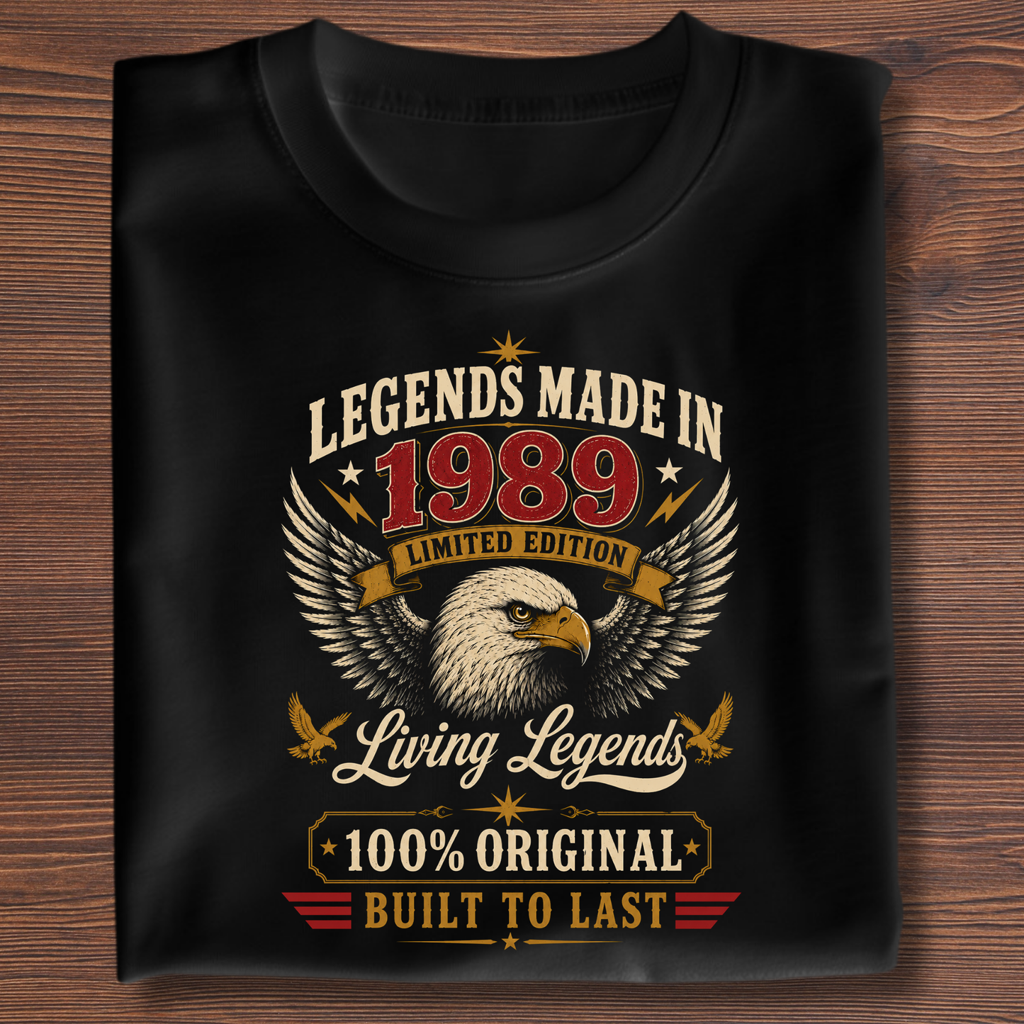 Legends Made In  Limited Edition Birthday Tee 1971-1991