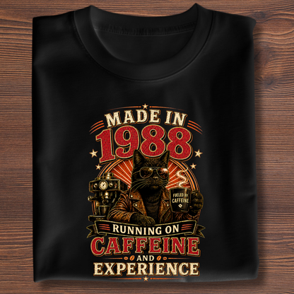 Running On Caffeine & Experience Tee · 1971-1991