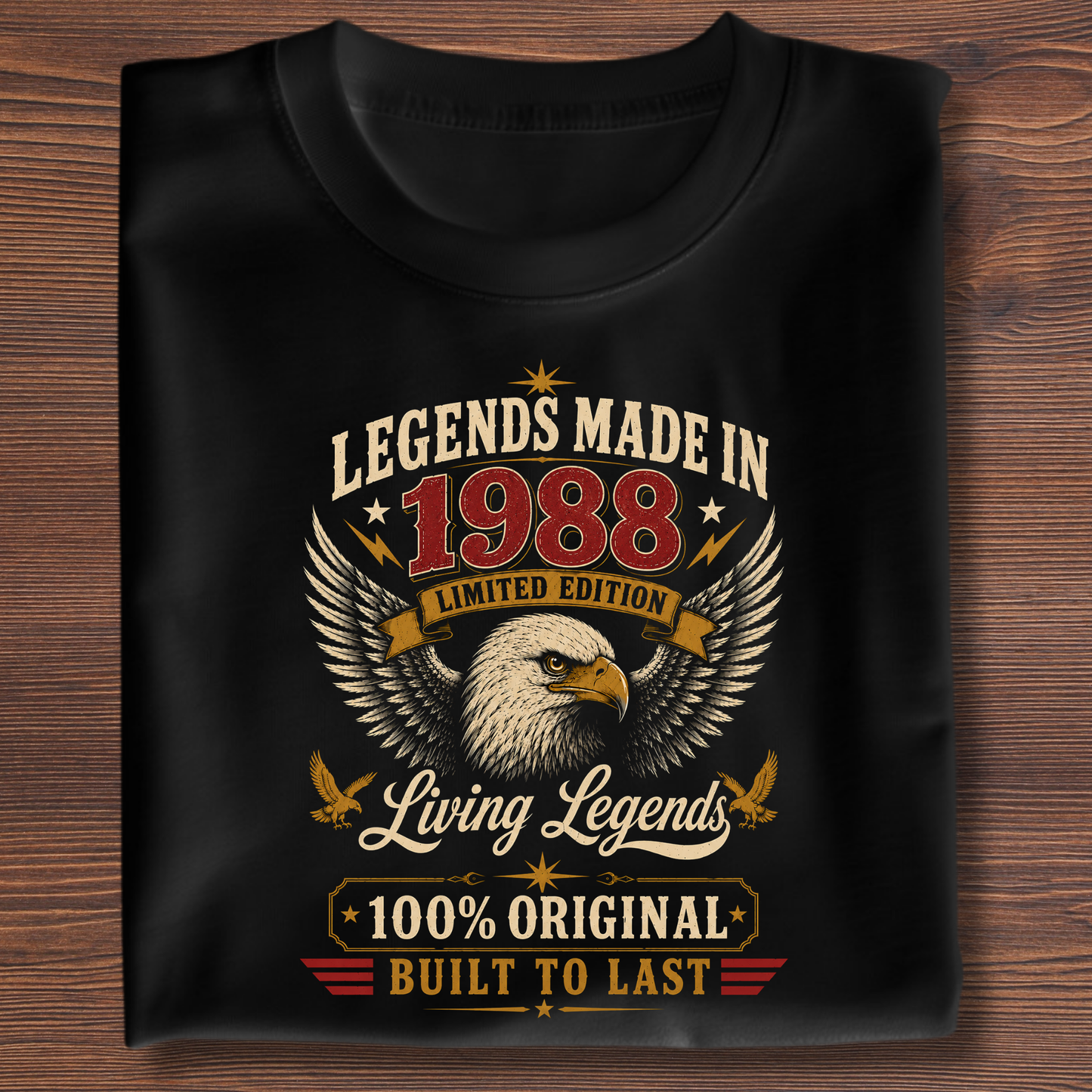 Legends Made In  Limited Edition Birthday Tee 1971-1991
