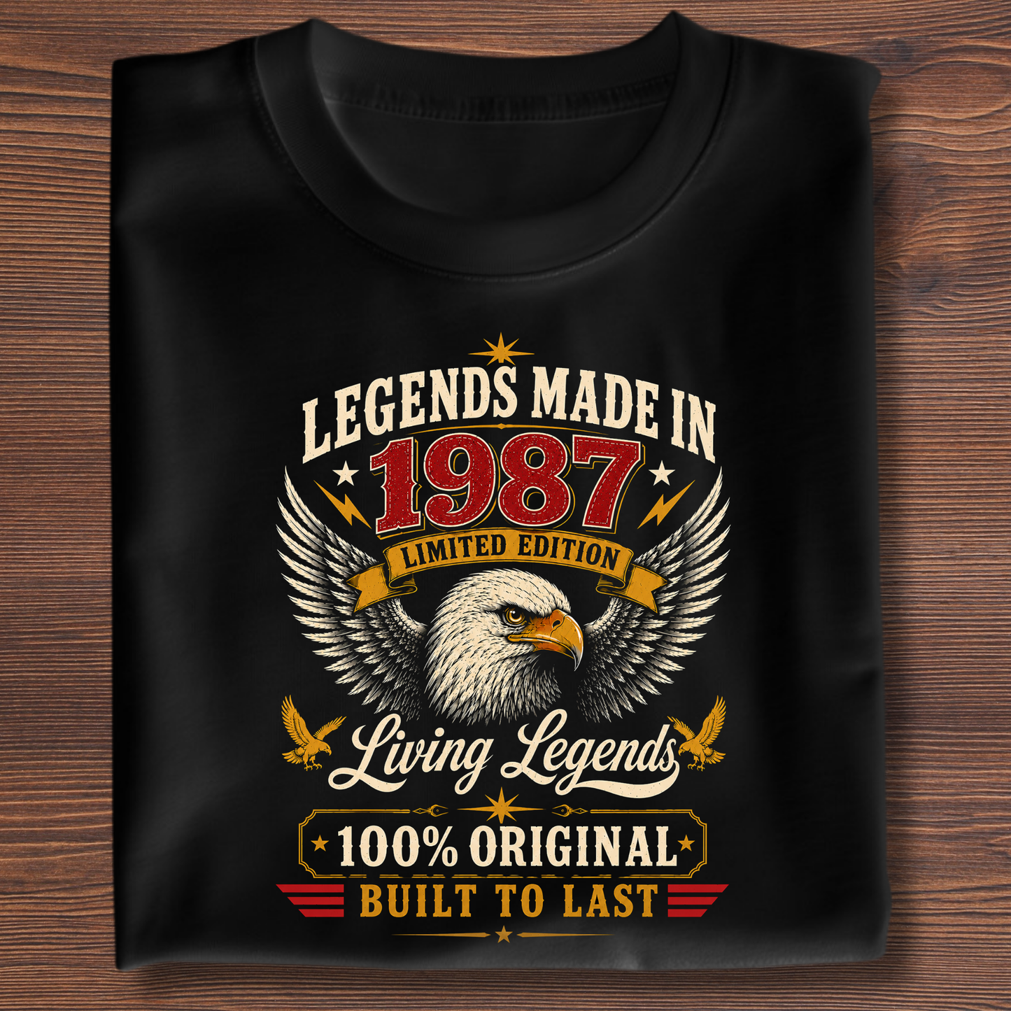 Legends Made In  Limited Edition Birthday Tee 1971-1991