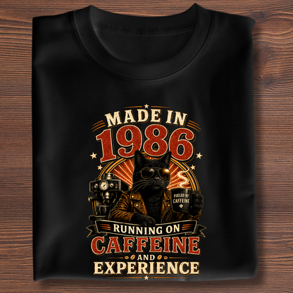 Running On Caffeine & Experience Tee · 1971-1991