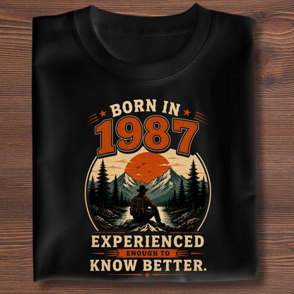Born In Vintage Birthday T-Shirt | Years 1971-1991