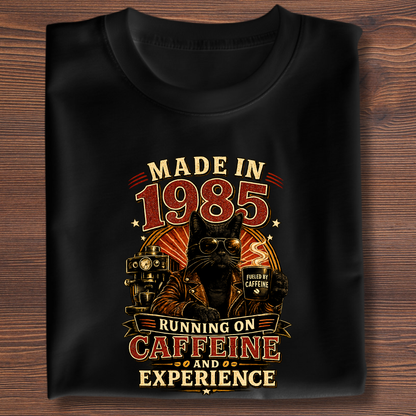 Running On Caffeine & Experience Tee · 1971-1991