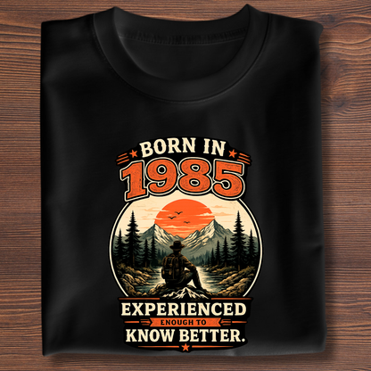Born In Vintage Birthday T-Shirt | Years 1971-1991