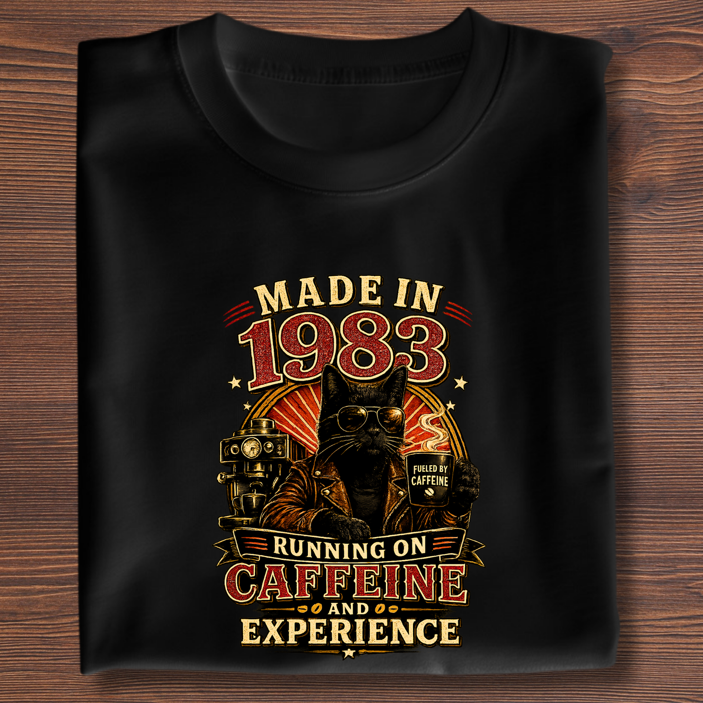 Running On Caffeine & Experience Tee · 1971-1991