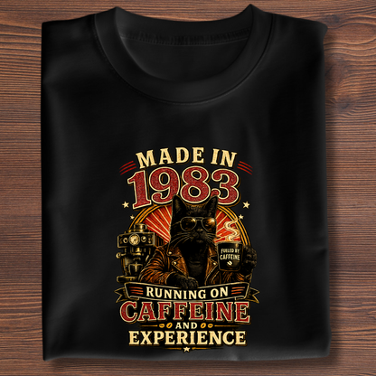 Running On Caffeine & Experience Tee · 1971-1991