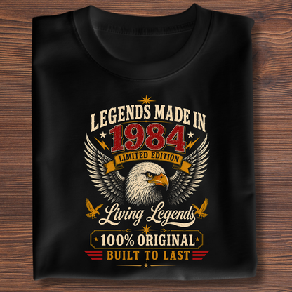 Legends Made In  Limited Edition Birthday Tee 1971-1991