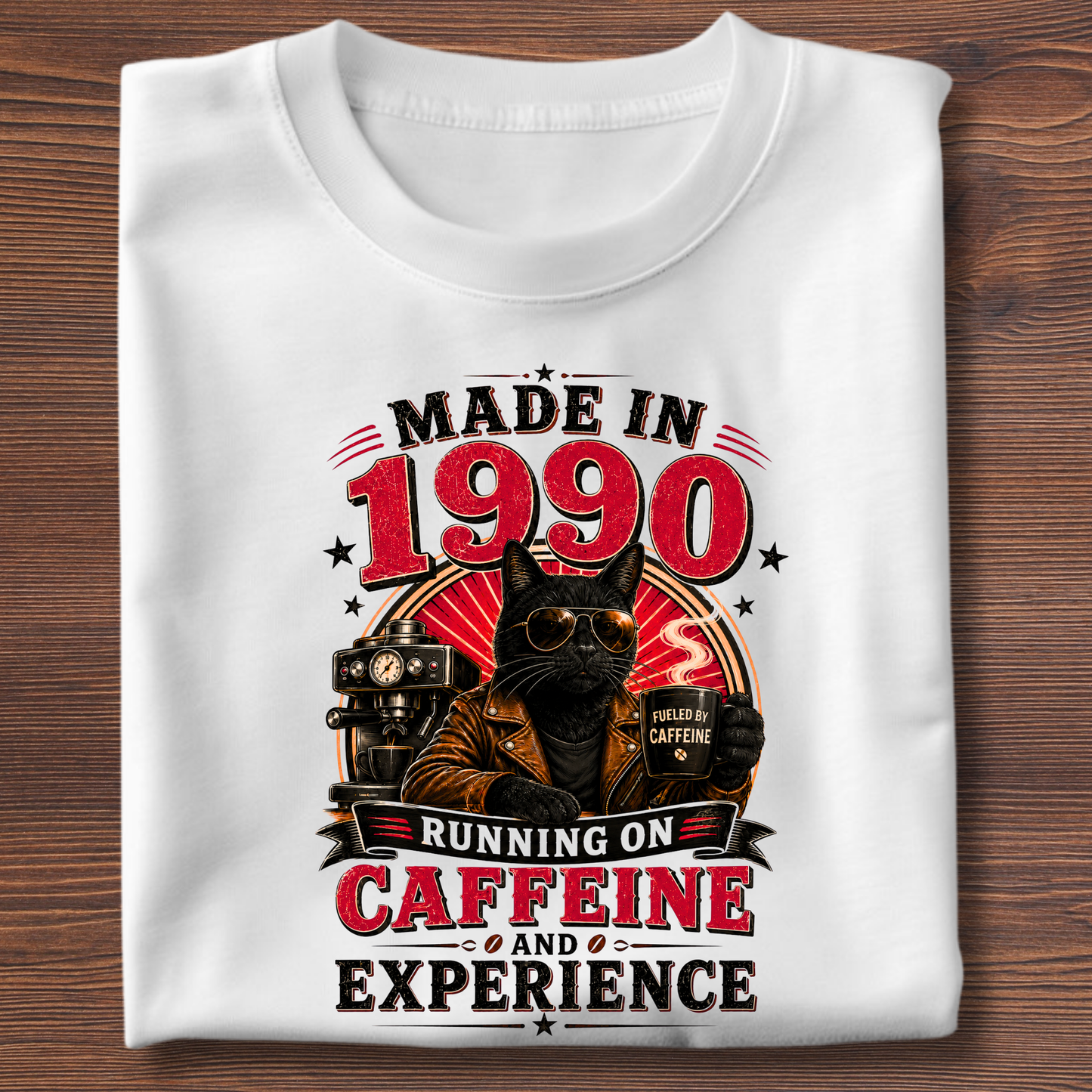 Running On Caffeine & Experience Tee · 1971-1991
