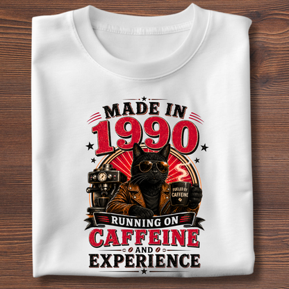 Running On Caffeine & Experience Tee · 1971-1991