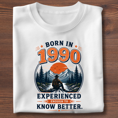 Born In Vintage Birthday T-Shirt | Years 1971-1991
