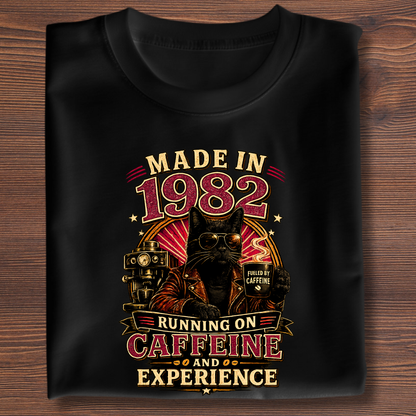 Running On Caffeine & Experience Tee · 1971-1991